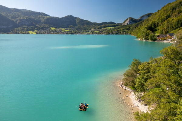 tragfähiges Floß am Wolfgangsee