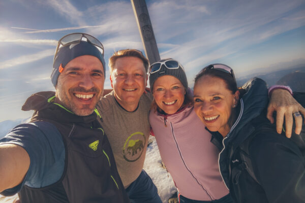vier Teilnehmer des Workshops